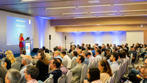 speaking to audience